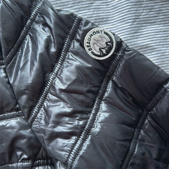 Beaumont like new light real down 🪶 size USA 16, like new jacket black color - Picture 4 of 11